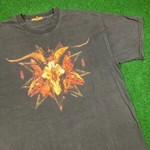 Vintage Slipknot Shirt Mens L Black 2003 Heavy Metal Band Iowa Album Promo Y2K
